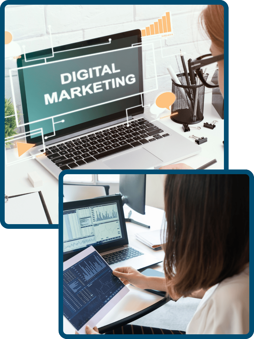 Team working on digital marketing and web development at Nexyfime web agency